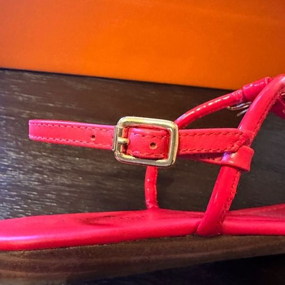 Kate Spade Tracie Bow Sandals Red - Picture 6 of 9